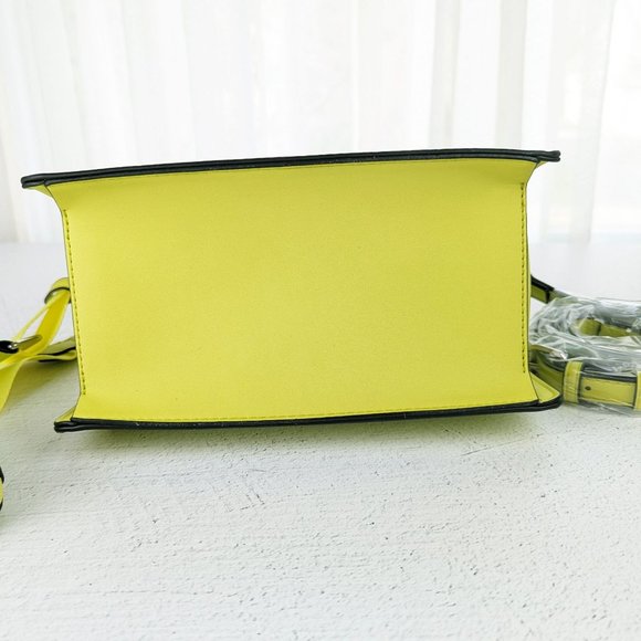 Steve Madden Cyber Lime Green Bevelyn Satchel NWT Bag - Picture 5 of 11